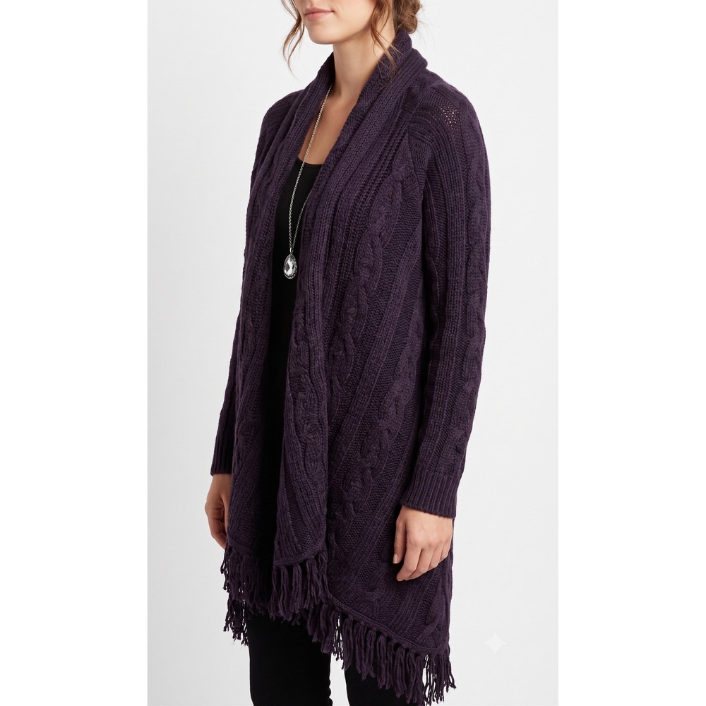 Berretti Wool Blend Chunky Wrap Made In Italy Size M